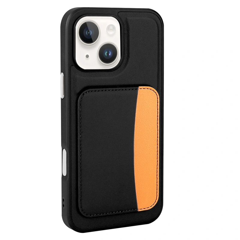 Apple iPhone 14 Kılıf Kartlıklı Zore X-Kart Silikon Kapak