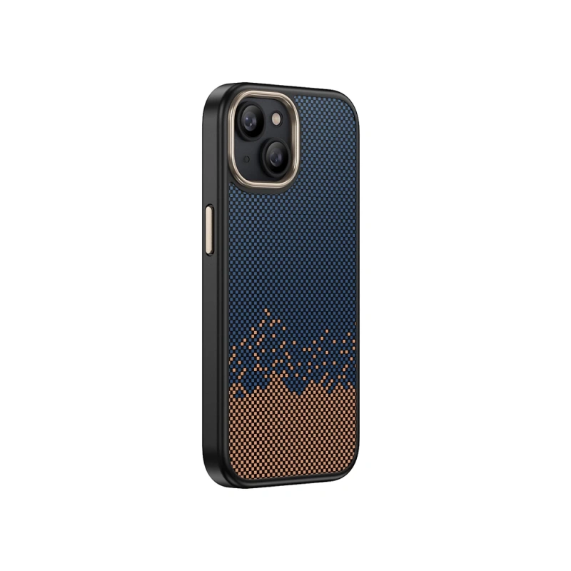 Apple iPhone 14 Kılıf M-safe Şarj Özellikli Karbon Fiber Görünümlü Zore Antina Kapak