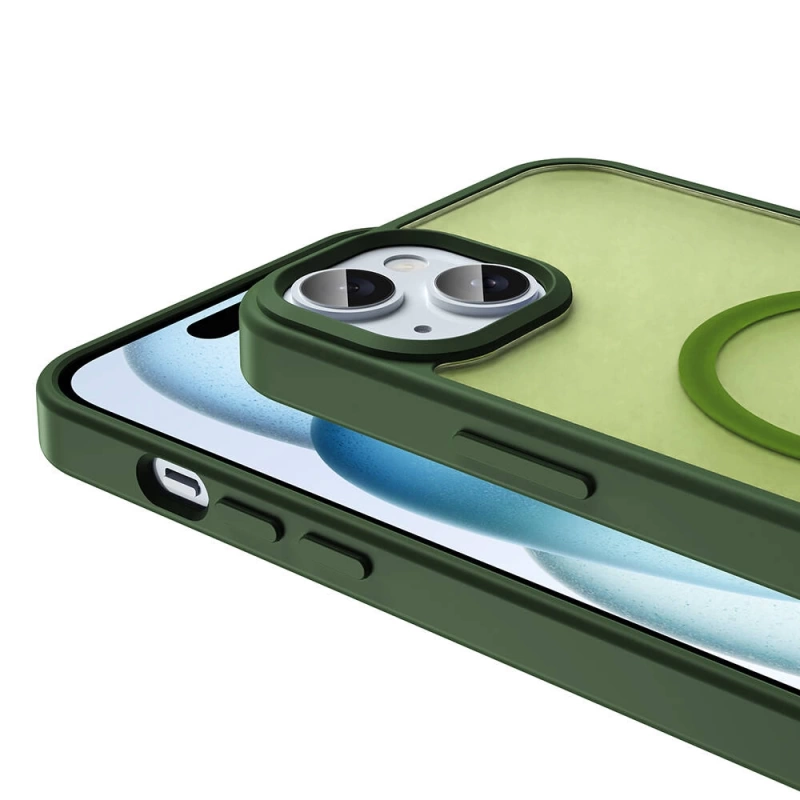 Apple iPhone 14 Kılıf M-safe Şarj Özellikli Mat Arka Yüzey Zore Sio Kapak