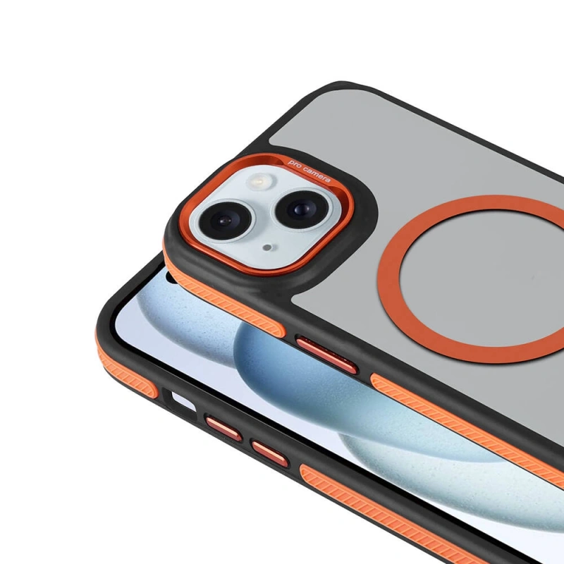 Apple iPhone 14 Kılıf M-safe Şarj Özellikli Mat Görünümlü Zore Solo Kapak