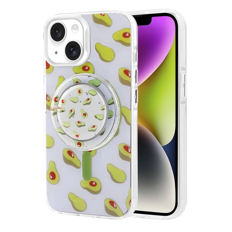 Apple iPhone 14 Kılıf M-safe Şarj Özellikli Tak-Çıkar Pop Soketli Zore Tiktok Kapak
