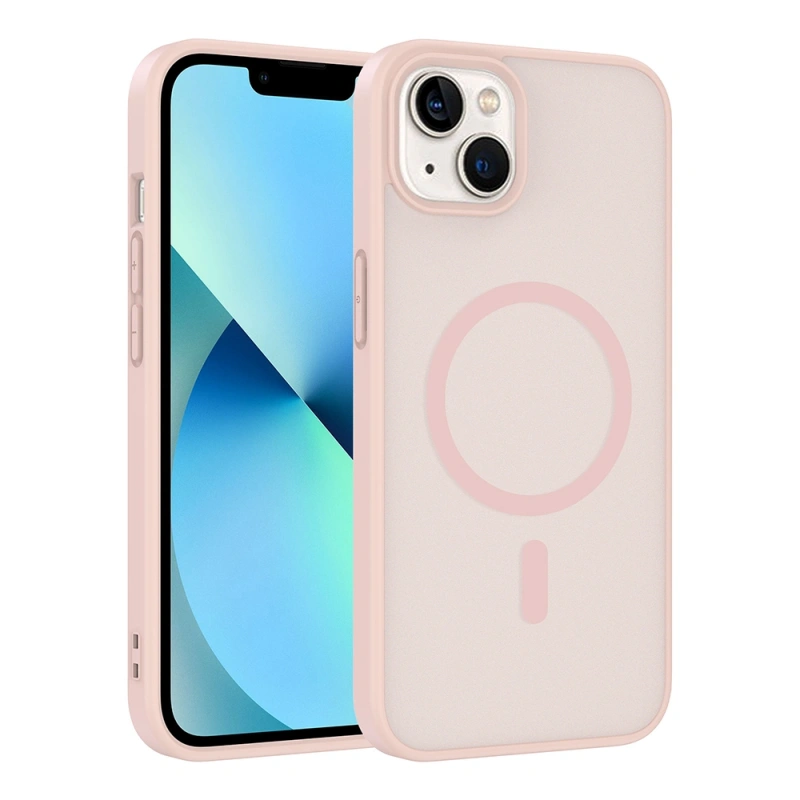 Apple iPhone 14 Kılıf M-safe Şarj Özellikli Zore Babet Kapak