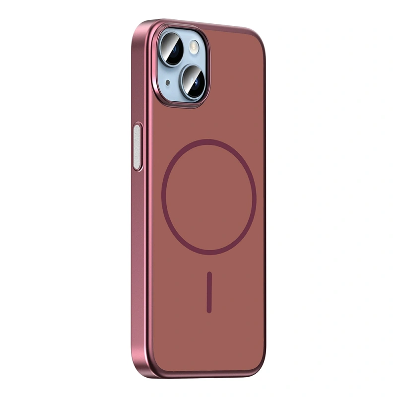 Apple iPhone 14 Kılıf M-Safe Şarj Özellikli Zore Lora PC Kapak