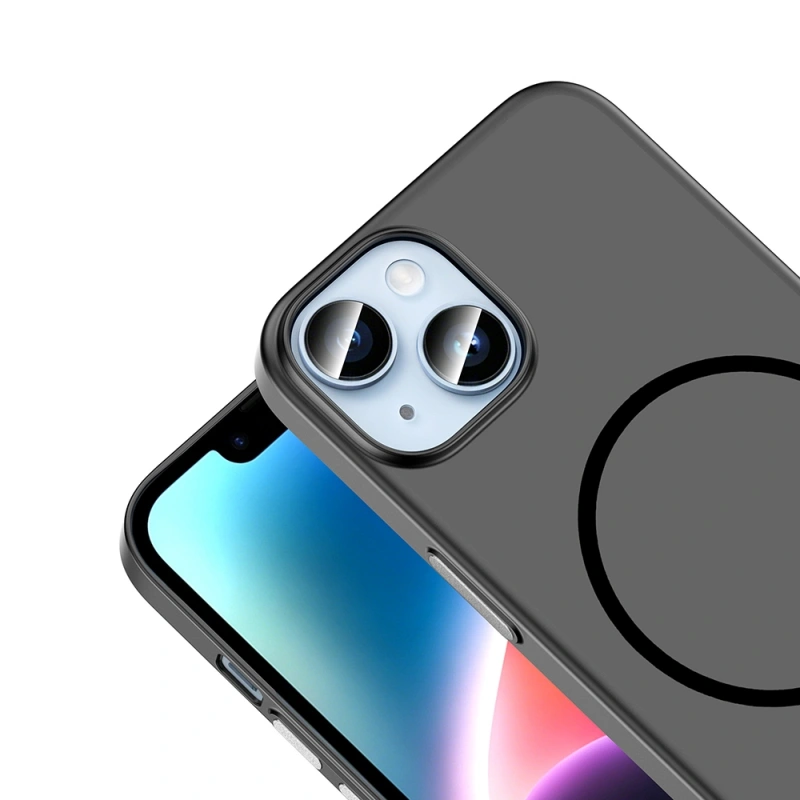 Apple iPhone 14 Kılıf M-Safe Şarj Özellikli Zore Lora PC Kapak