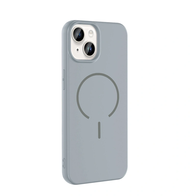 Apple iPhone 14 Kılıf M-safe Şarj Özellikli Zore Meta Kapak