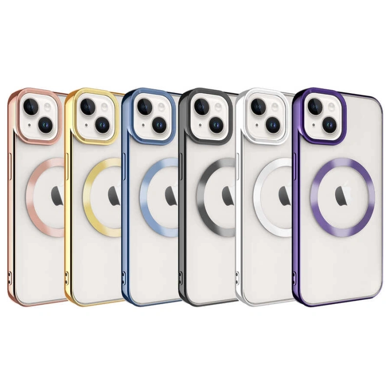 Apple iPhone 14 Kılıf M-safe Wireless Şarj Özellikli Zore Setro Silikon