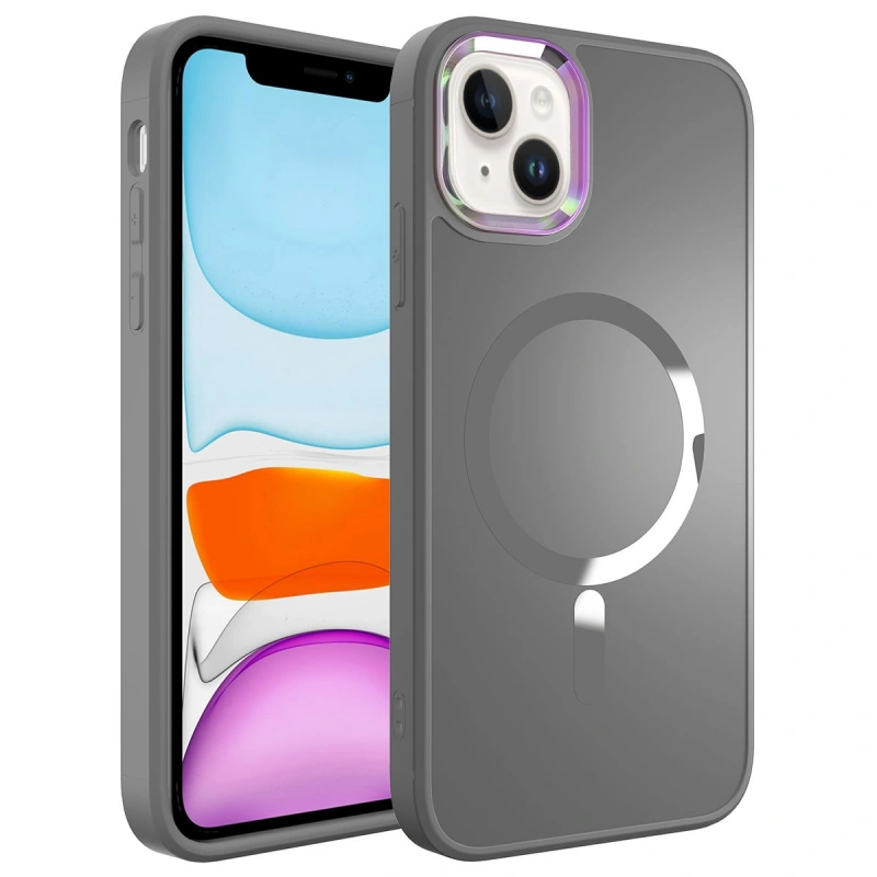 Apple iPhone 14 Kılıf M-safe Wireless Şarj Özellikli Zore Stil Kapak