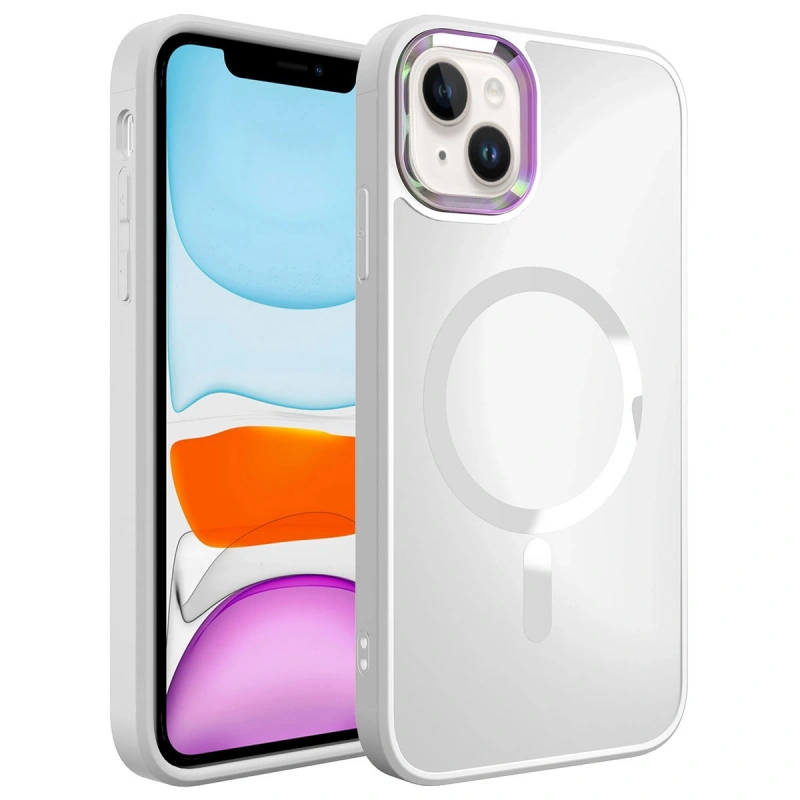 Apple iPhone 14 Kılıf M-safe Wireless Şarj Özellikli Zore Stil Kapak