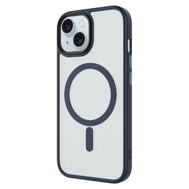 Apple iPhone 14 Kılıf Mat Arka Yüzey Wireless Şarj Özellikli Zore Flet M-safe Kapak