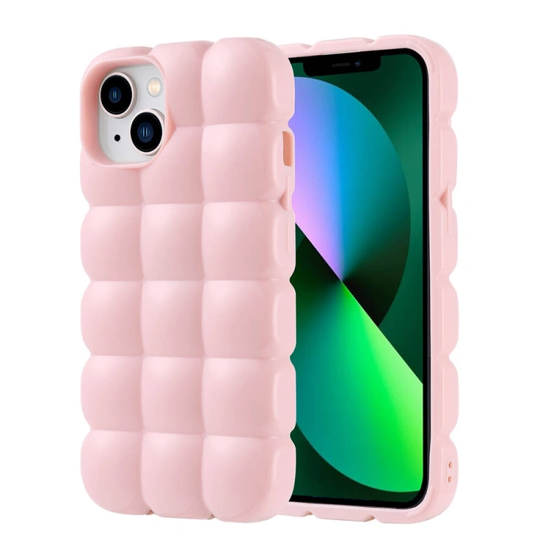 Apple iPhone 14 Kılıf Parlak Esnek Silikon Zore Dom Dom Kapak