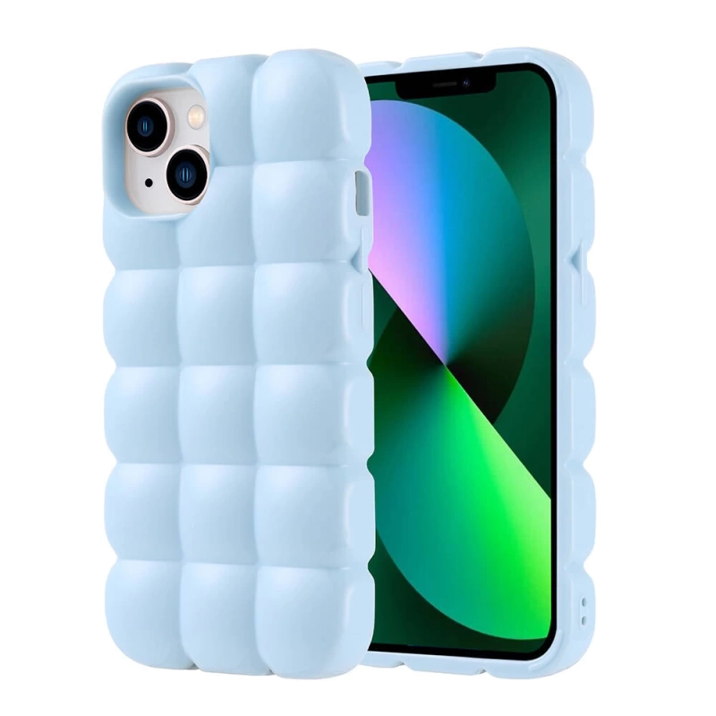 Apple iPhone 14 Kılıf Parlak Esnek Silikon Zore Dom Dom Kapak
