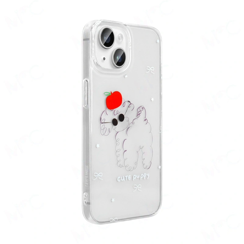 Apple iPhone 14 Kılıf Şeffaf Figürlü Zore Folk Sert Kapak