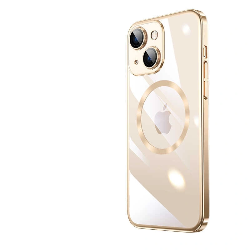 Apple iPhone 14 Kılıf Wireless Şarj Özellikli Sert PC Zore Riksos M-safe Kapak