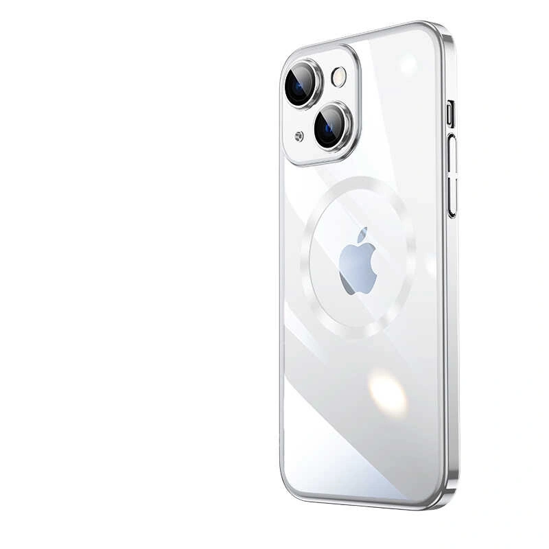 Apple iPhone 14 Kılıf Wireless Şarj Özellikli Sert PC Zore Riksos M-safe Kapak