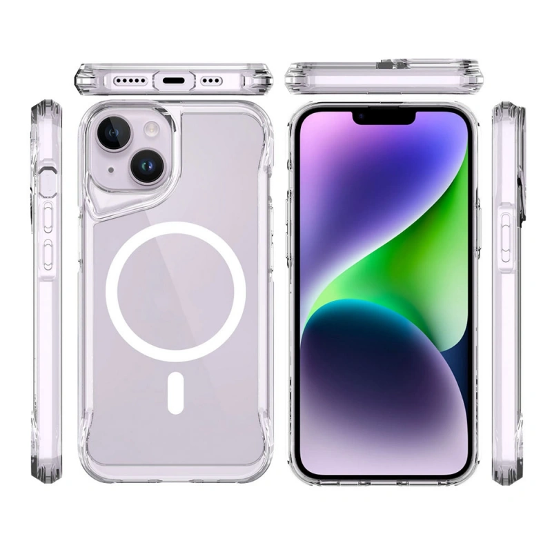Apple iPhone 14 Kılıf Zore M-safe Şarj Özellikli T-Max M-safe Kapak