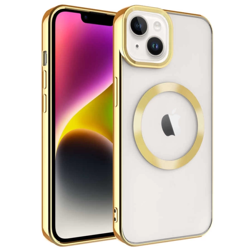Apple iPhone 14 Plus Kılıf M-safe Wireless Şarj Özellikli Zore Setro Silikon