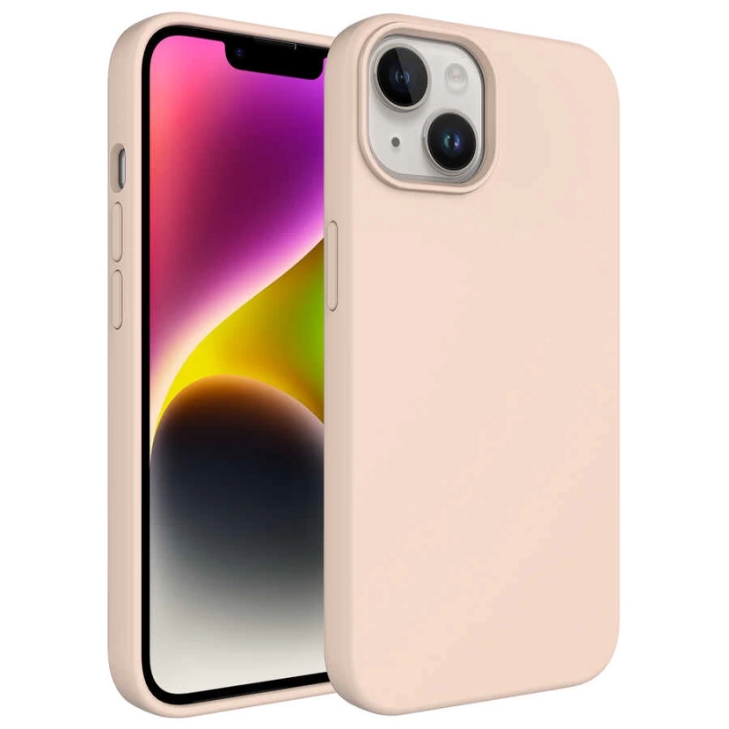 Apple iPhone 14 Plus Kılıf Sıvı Teknolojili Silinebilir Sert Zore Kivi Kapak