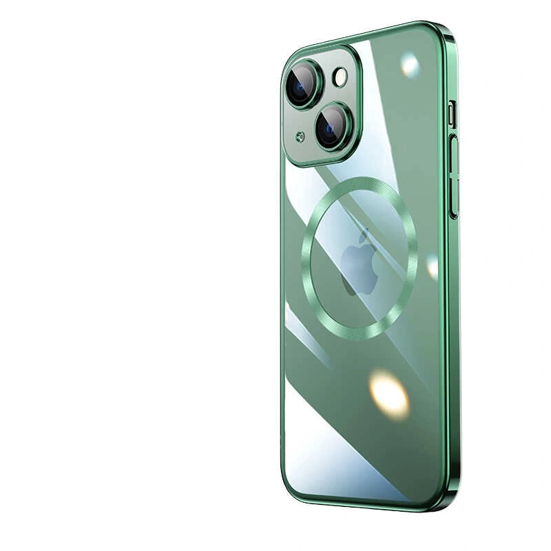 Apple iPhone 14 Plus Kılıf Wireless Şarj Özellikli Sert PC Zore Riksos M-safe Kapak