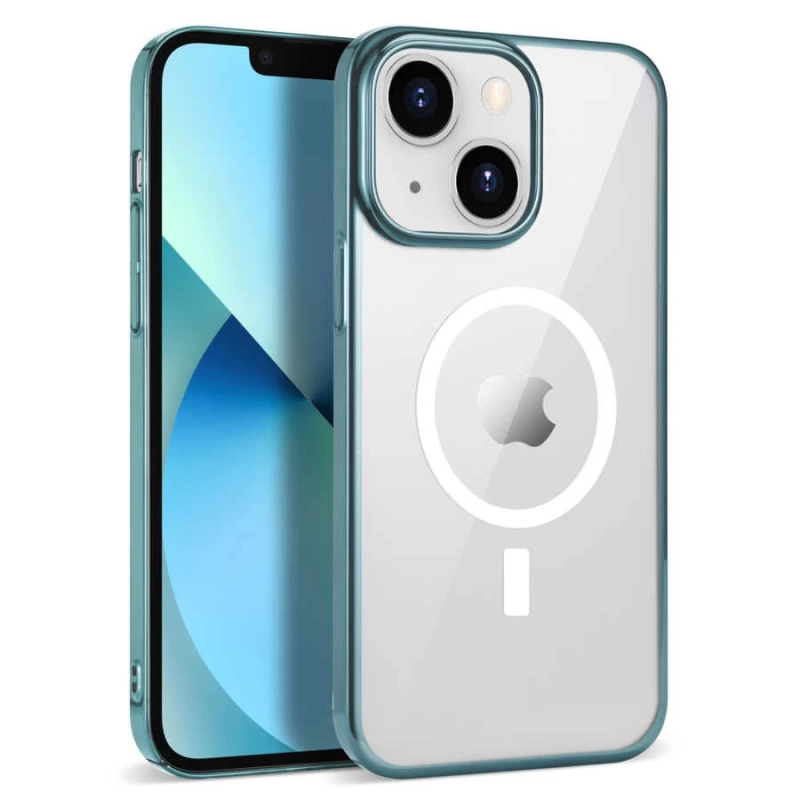 Apple iPhone 14 Plus Kılıf Zore Wireless Şarj Özellikli Pixel M-safe Kapak