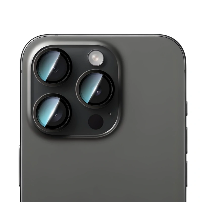 Apple iPhone 14 Pro CaseWorld Alloy Serisi Oleofobik Anti Reflective Kamera Lens Koruyucu
