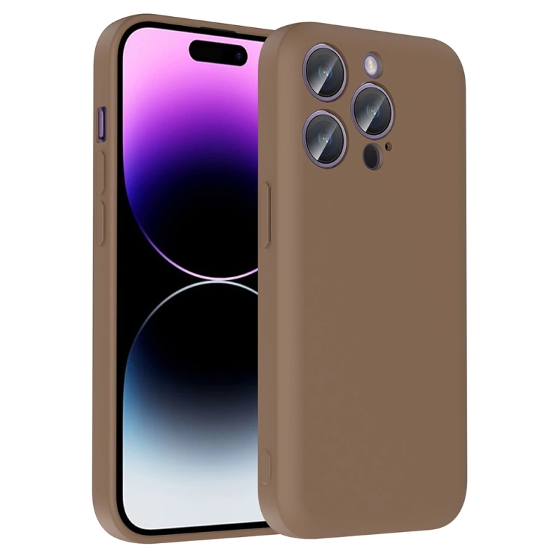 Apple iPhone 14 Pro Kılıf Kamera Korumalı Kartlık Hazneli Zore Vitra Kapak