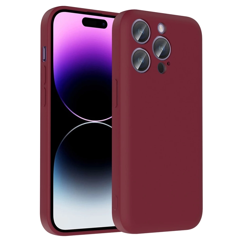 Apple iPhone 14 Pro Kılıf Kamera Korumalı Kartlık Hazneli Zore Vitra Kapak