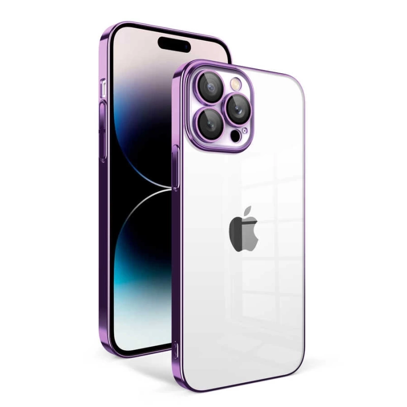 Apple iPhone 14 Pro Kılıf Kamera Korumalı Renkli Çerçeveli Zore Garaj Kapak
