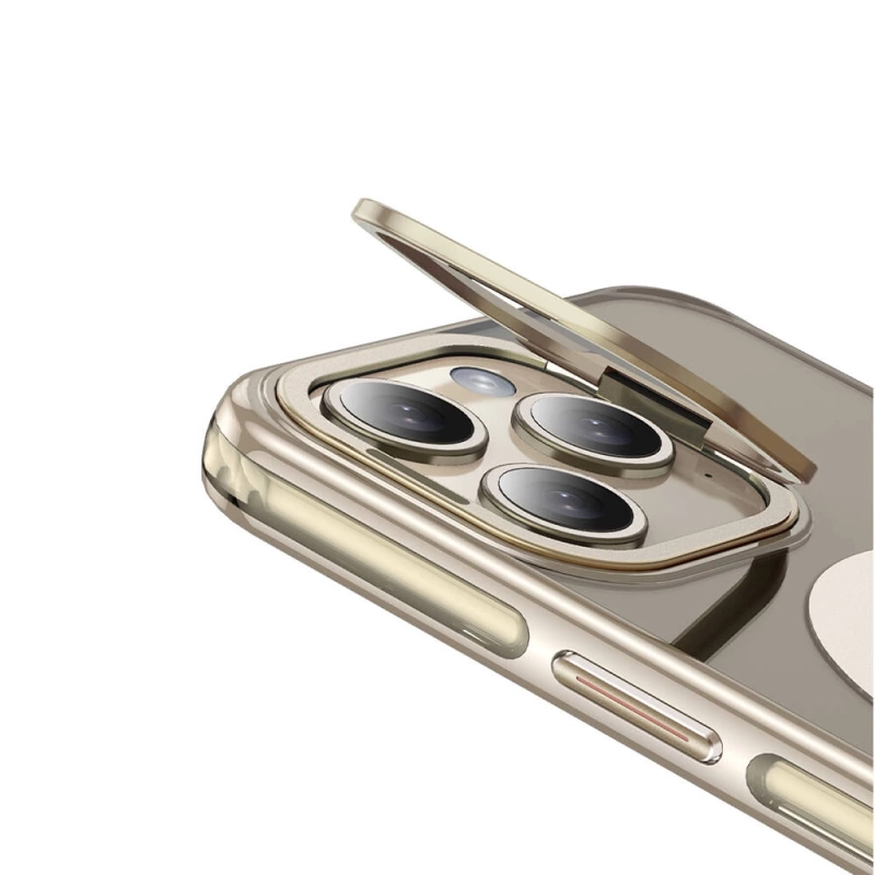 Apple iPhone 14 Pro Kılıf Magsafe Şarj Özellikli Wlons Standlı Efsane Kapak