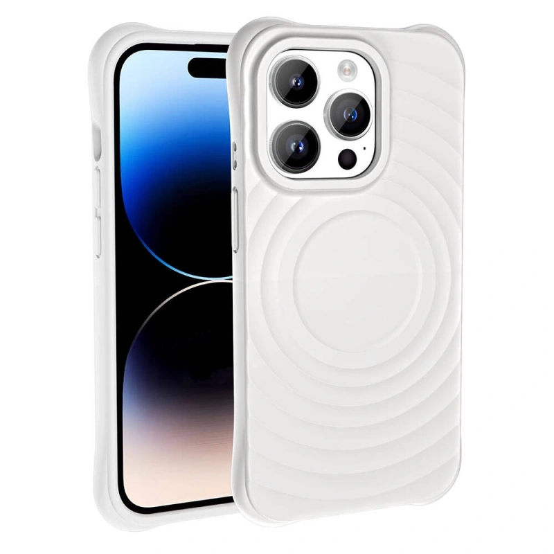 Apple iPhone 14 Pro M-safe Şarj Özellikli Airbagli Mat Görünümlü Zore Hepi Kapak