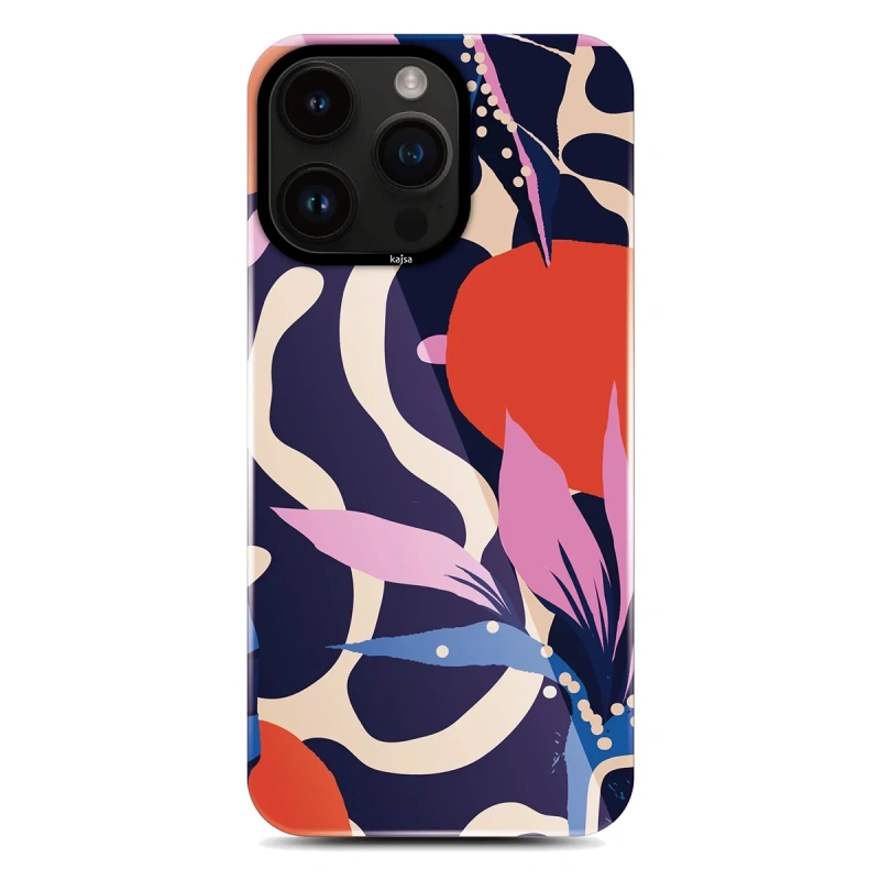 Apple iPhone 14 Pro Max Kılıf HD Desenli Kajsa Shield Plus Flower Graphic Serisi Kapak