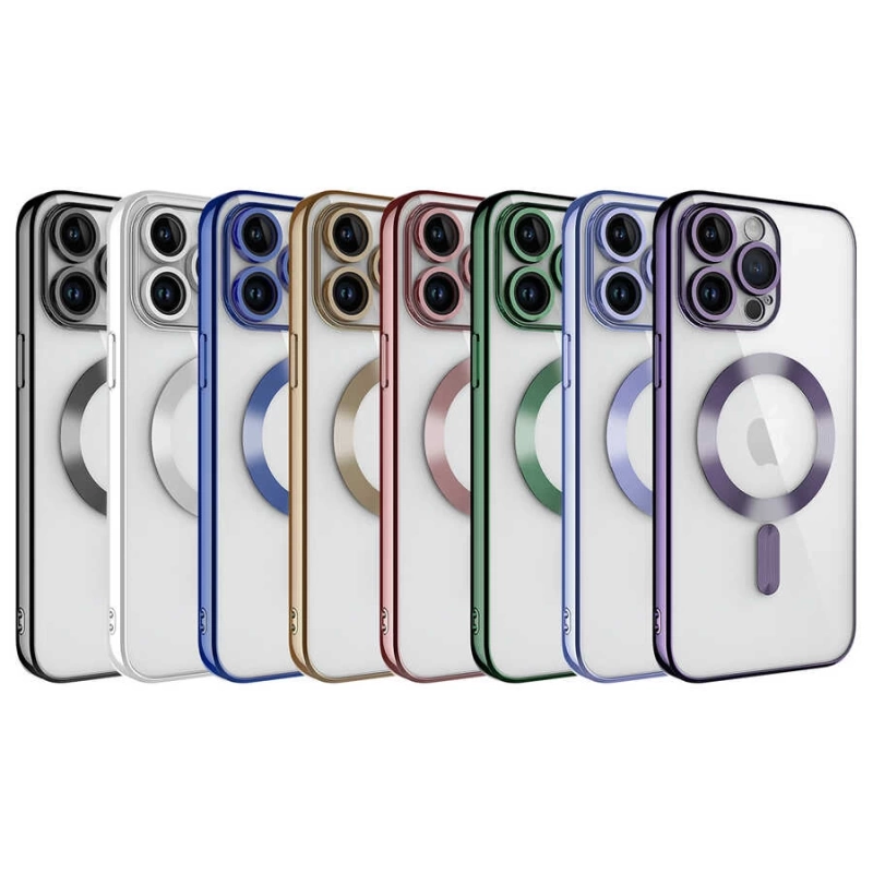 Apple iPhone 14 Pro Max Kılıf Kamera Korumalı M-safe Wireless Şarj Özellikli Zore Demre Kapak