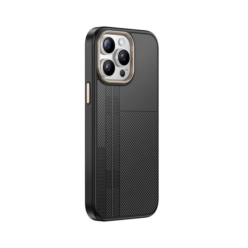 Apple iPhone 14 Pro Max Kılıf M-safe Şarj Özellikli Karbon Fiber Görünümlü Zore Antina Kapak