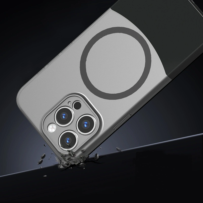Apple iPhone 14 Pro Max Kılıf M-Safe Şarj Özellikli Mıknatıslı Zore Duble Kapak