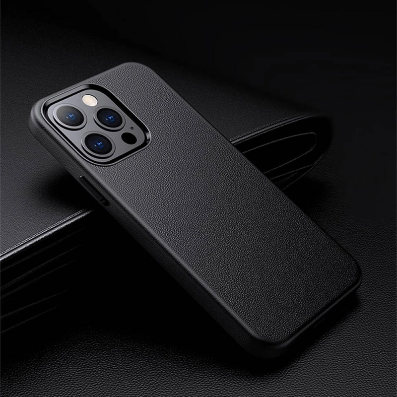Apple iPhone 14 Pro Max Kılıf M-safe Şarj Özellikli PU Deri Zore Adora Kapak