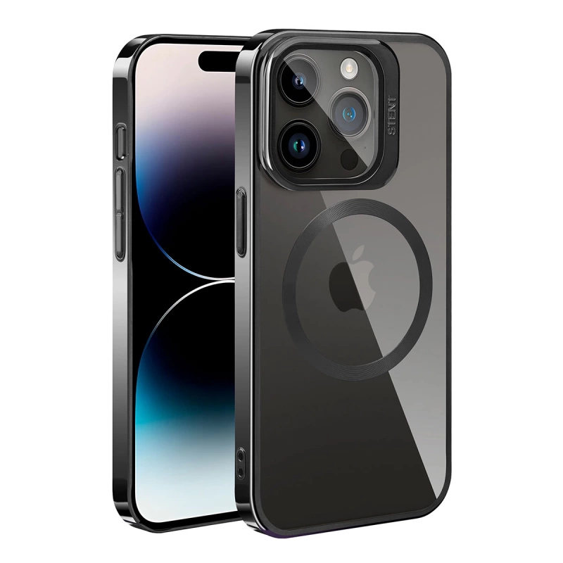 Apple iPhone 14 Pro Max Kılıf M-safe Şarj Özellikli Standlı Zore Klon Kapak