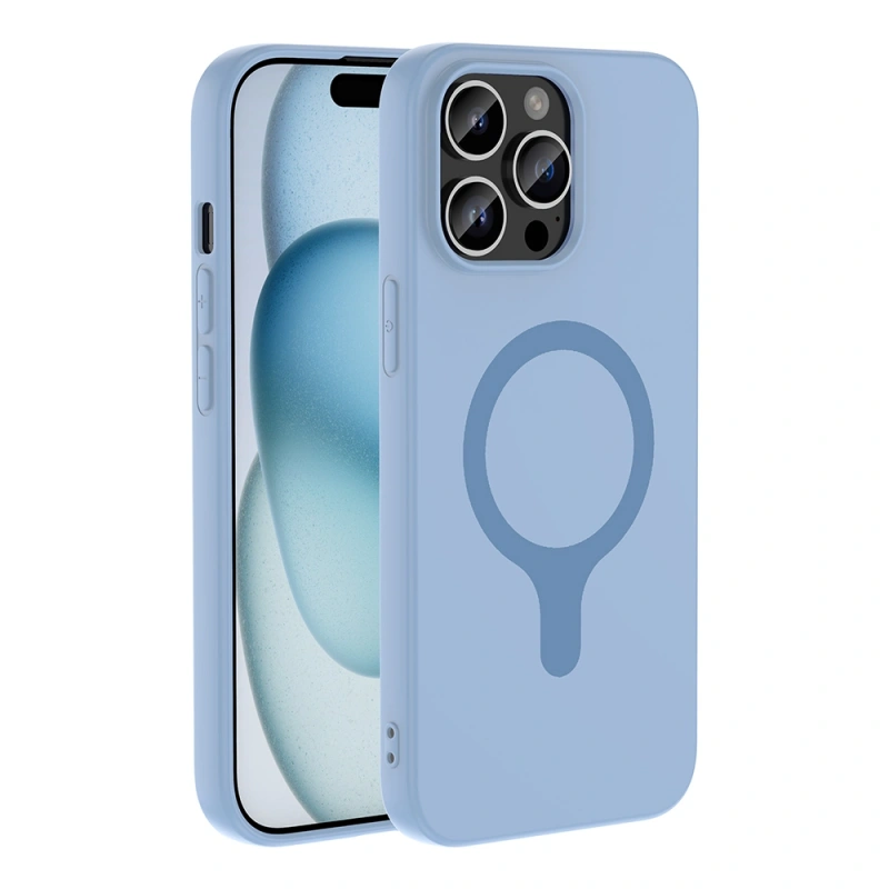 Apple iPhone 14 Pro Max Kılıf M-Safe Şarj Özellikli Zore Aris Silikon Kapak