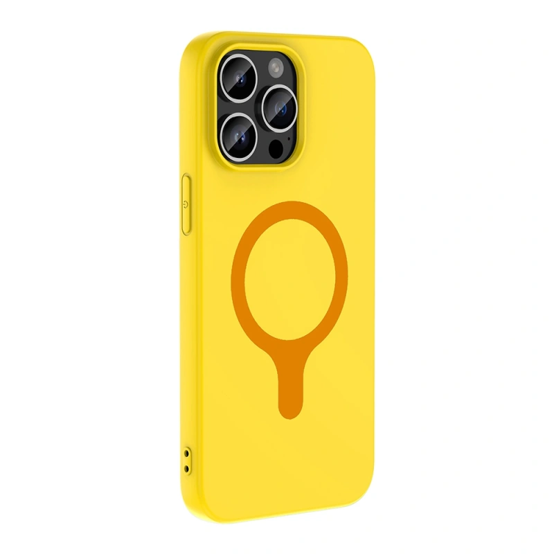 Apple iPhone 14 Pro Max Kılıf M-Safe Şarj Özellikli Zore Aris Silikon Kapak