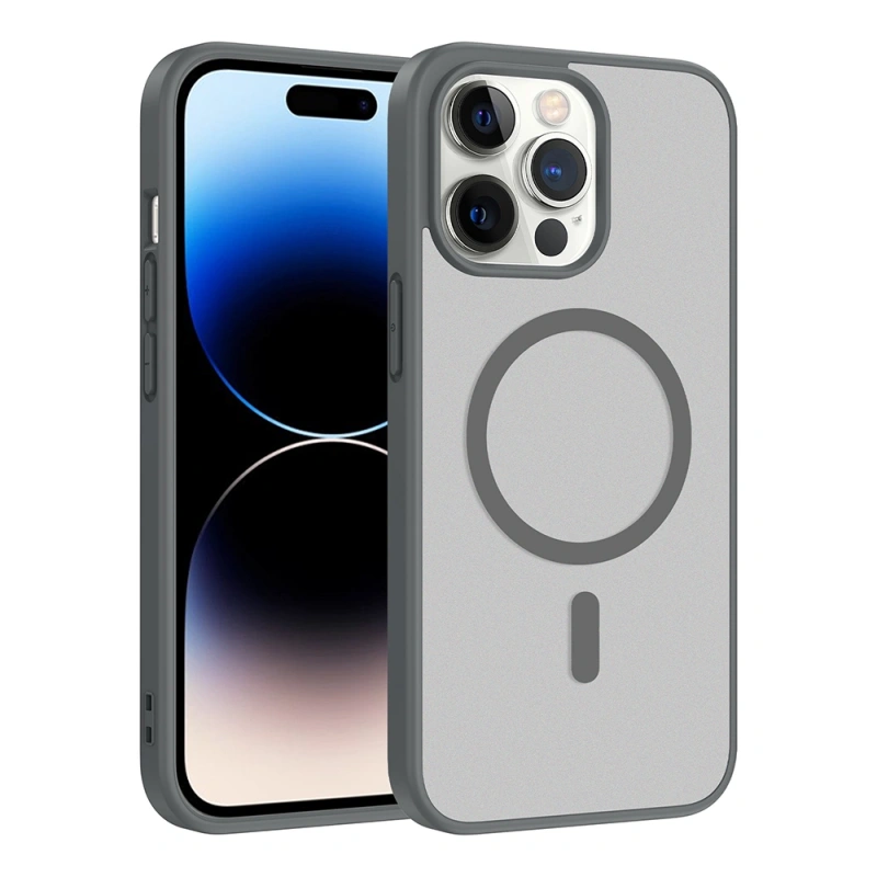 Apple iPhone 14 Pro Max Kılıf M-safe Şarj Özellikli Zore Babet Kapak