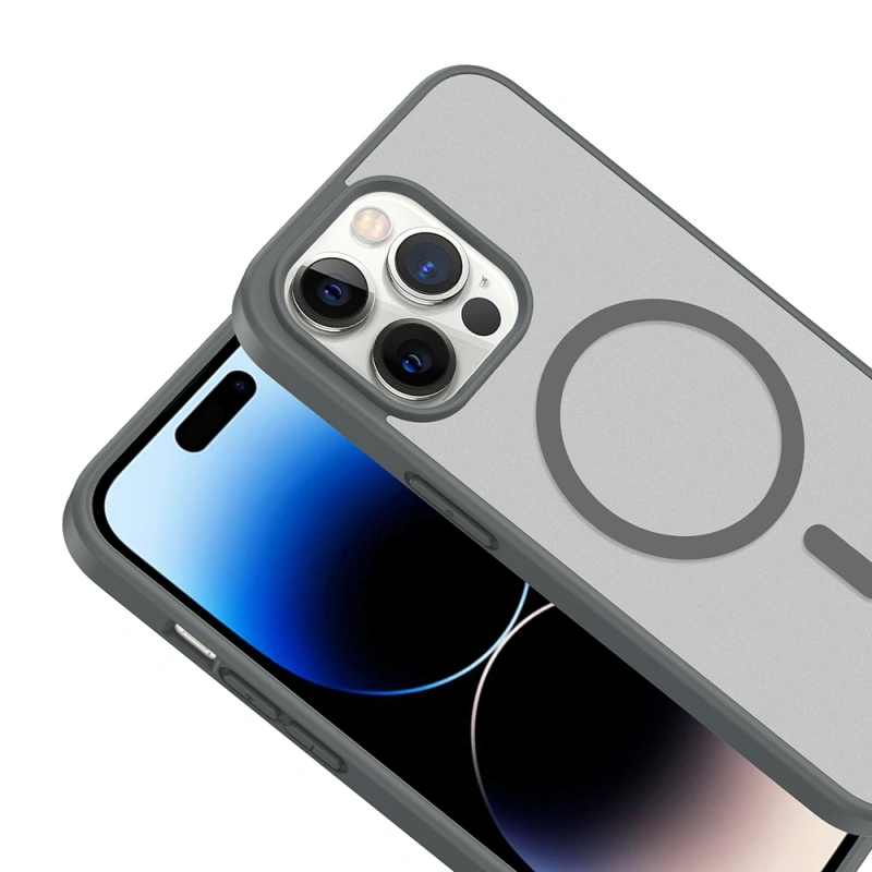 Apple iPhone 14 Pro Max Kılıf M-safe Şarj Özellikli Zore Babet Kapak