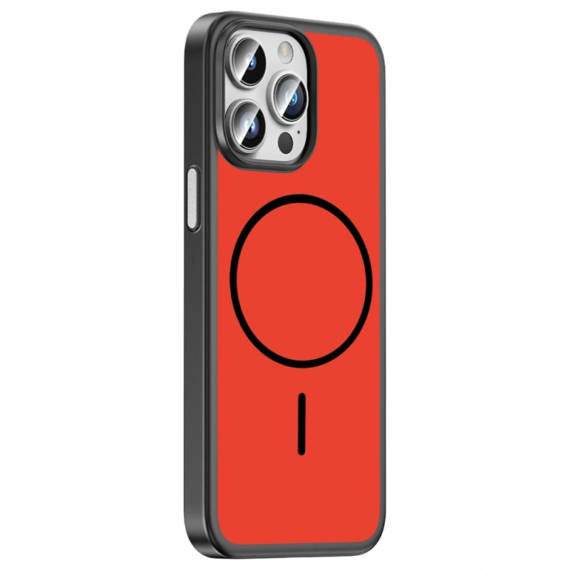 Apple iPhone 14 Pro Max Kılıf M-Safe Şarj Özellikli Zore Lora PC Kapak
