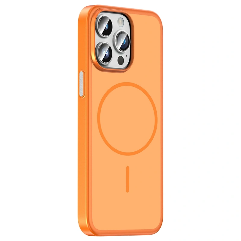 Apple iPhone 14 Pro Max Kılıf M-Safe Şarj Özellikli Zore Lora PC Kapak