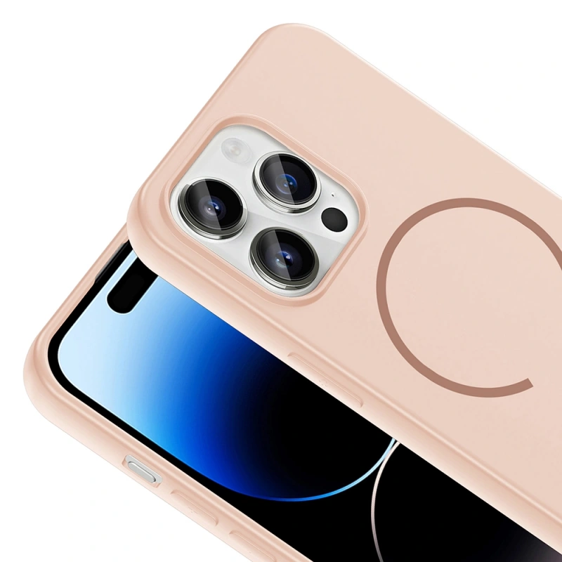 Apple iPhone 14 Pro Max Kılıf M-safe Şarj Özellikli Zore Meta Kapak