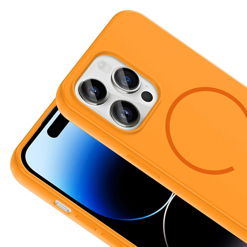 Apple iPhone 14 Pro Max Kılıf M-safe Şarj Özellikli Zore Meta Kapak