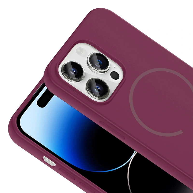 Apple iPhone 14 Pro Max Kılıf M-safe Şarj Özellikli Zore Meta Kapak