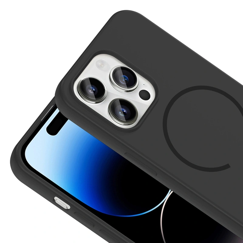 Apple iPhone 14 Pro Max Kılıf M-safe Şarj Özellikli Zore Meta Kapak