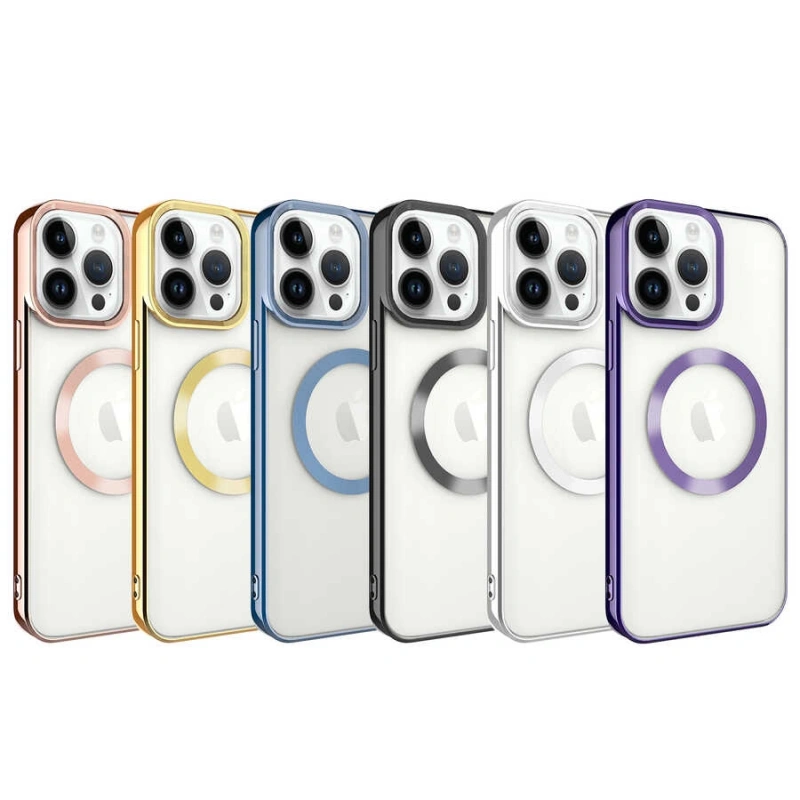 Apple iPhone 14 Pro Max Kılıf M-safe Wireless Şarj Özellikli Zore Setro Silikon