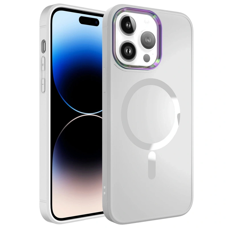 Apple iPhone 14 Pro Max Kılıf M-safe Wireless Şarj Özellikli Zore Stil Kapak