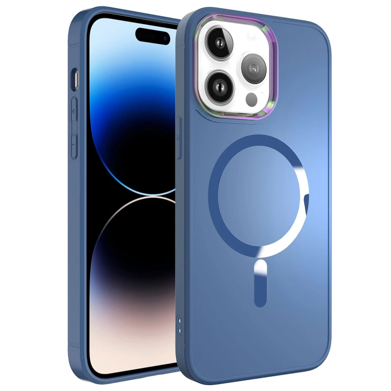 Apple iPhone 14 Pro Max Kılıf M-safe Wireless Şarj Özellikli Zore Stil Kapak