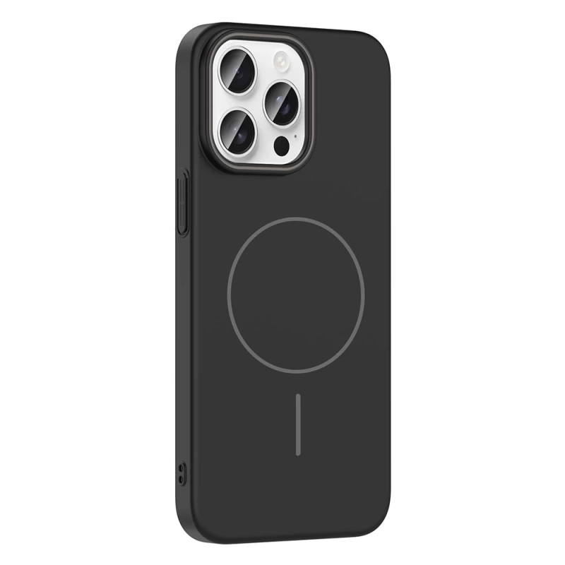 Apple iPhone 14 Pro Max Kılıf M-safe Şarj Özellikli Zore Ruby Sert Kapak