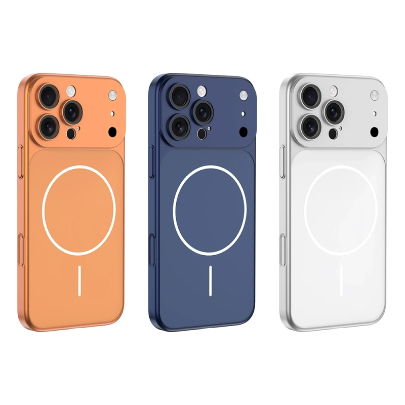Apple iPhone 14 Pro Max Kılıf Zore M-Safe Şarj Özellikli Kamera Korumalı Spark Kapak